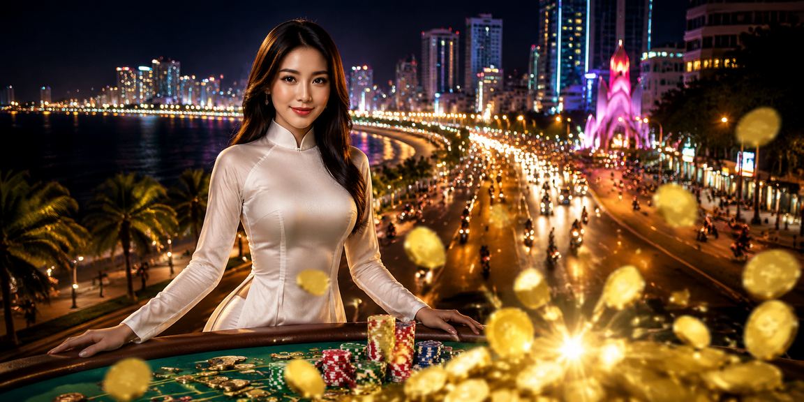 Phụ nữ mặc áo dài tại Nha Trang tham gia giải trí trực tuyến